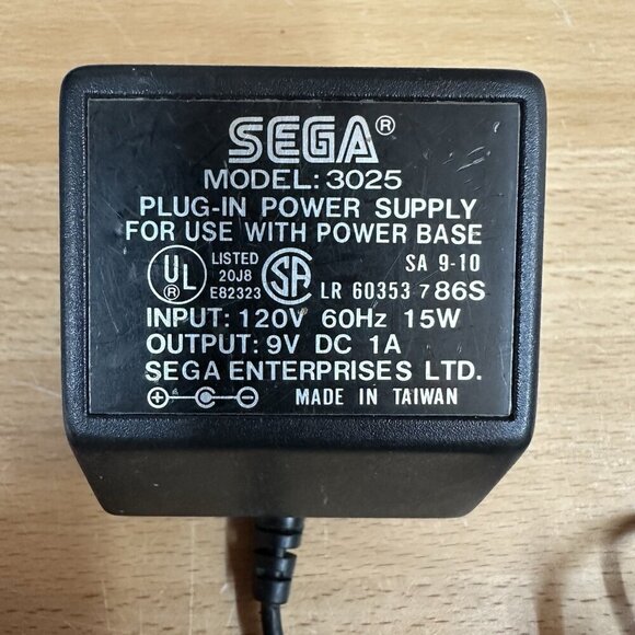 Original SEGA Master System Power Supply Adapter Model 3025 Authentic OEM - Picture 2 of 4